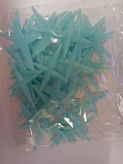 Lichtgevende Muurstickers Glow In The Dark Sterren Sticker Decals Voor Kids Baby Kamers Kleurrijke Fluorescerende Sticker Plafond Home Decor blauw meteor