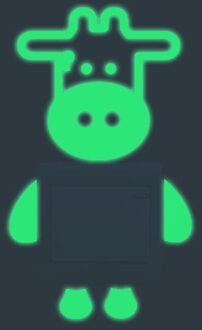 Lichtgevende Muurstickers Switch Sticker Thuis Decor Kinderkamer Decoratie Sticker Kat Koe Fairy Stars Glow Stickers Home Decoratie Little koe