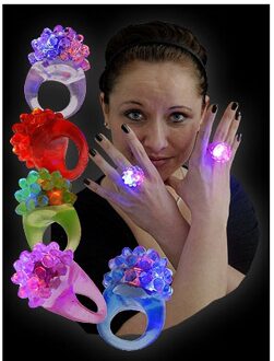 Lichtgevende Ring - LED - knipper - party - groen - incl batterijen