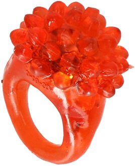 Lichtgevende Ring - LED - knipper - party - oranje/ rood - incl batterijen