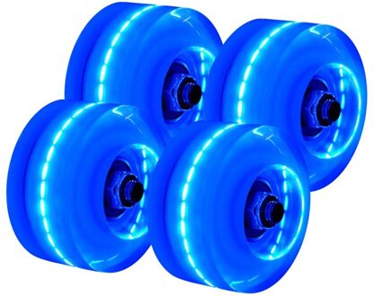 Lichtgevende Roller Skate Wielen 4 Stuks Led Sliding Licht Quad Rolschaatsen Knipperen Wiel Rollen Duurzaam Lichtgevende Vervanging L824