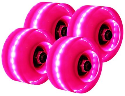 Lichtgevende Roller Skate Wielen 4 Stuks Led Sliding Licht Quad Rolschaatsen Knipperen Wiel Rollen Duurzaam Lichtgevende Vervanging L824