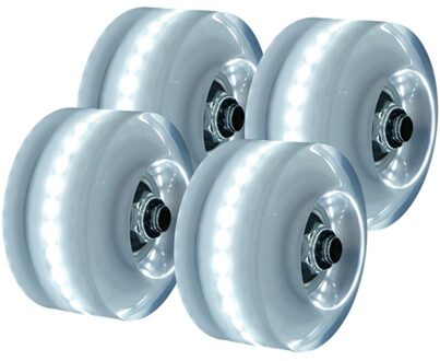 Lichtgevende Roller Skate Wielen 4 Stuks Led Sliding Licht Quad Rolschaatsen Knipperen Wiel Rollen Duurzaam Lichtgevende Vervanging L824
