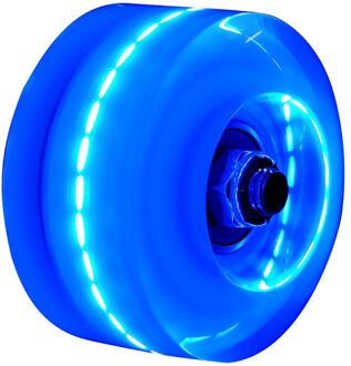 Lichtgevende Roller Skate Wielen Led Sliding Schaatsen Licht Up Quad Roller Skate Wielen Duurzaam Knipperende Vervanging Ролики Для Катан blauw