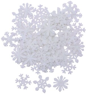 Lichtgevende Sneeuwvlok Muurstickers Glow In The Dark Decal Kleurrijke Plastic Sticker Kids Baby Slaapkamer Kerst Woondecoratie wit