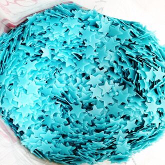 Lichtgevende Sterren Muurstickers Glinsterende Kinderen Maan Tl Muurstickers Babykamer Slaapkamer Plafond Woondecoratie blauw 3cm 100stk