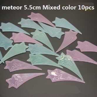 Lichtgevende Sterren Muurstickers Glinsterende Kinderen Maan Tl Muurstickers Babykamer Slaapkamer Plafond Woondecoratie meteor 5.5cm 10stk