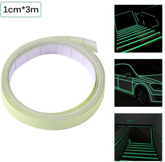 Lichtgevende Sticker Reflecterende Tape Fiets Stickers 1Cm * 3M Veiligheid Fiets Auto Outdoor Gereedschap Lichtgevende Donkere Nacht Tapes home Decoratie