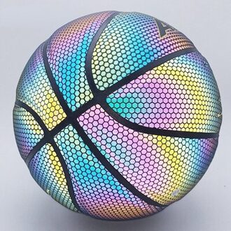 Lichtgevende Straat Rubber Basketbal Bal Nacht Spel Size 7 Pu Basketbal Concurrentie Outdoor/Indoor Provexyz Geel
