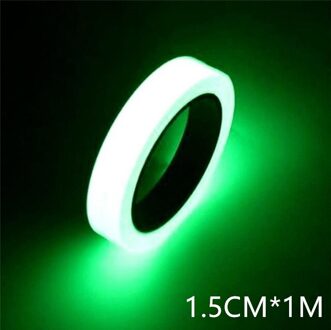 Lichtgevende Tape 1.5Cm * 1M Zelfklevende Tape Nachtzicht Glow In Dark Veiligheidswaarschuwing Security Podium home Decoratie Tapes 1.5cm X 1m