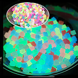 Lichtgevende Zand Stenen Glow In Dark Tuin Park Road Pebbles Aquaria Aquarium Decoratie Steen Zand Ornament Voor Party Thuis gemengde kleur