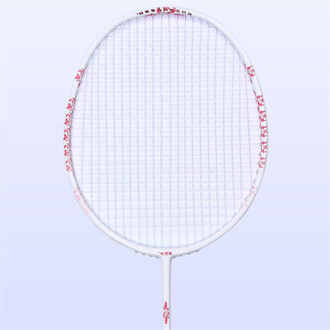 Lichtgewicht Blauw En Wit Porselein Badminton Rackets Racket Koolstofvezel Professionele Badminton Rackets Met Draagtas 1stk roze
