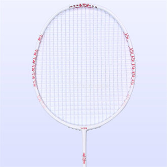 Lichtgewicht Blauw En Wit Porselein Badminton Rackets Racket Koolstofvezel Professionele Badminton Rackets Met Draagtas 1stk roze