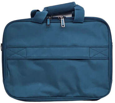 Lichtgewicht blauwgroen laptoptas Groenblauw