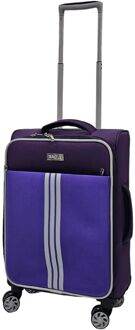 Lichtgewicht cabine 4 wiel zachte bagage reistas Paars - One Size