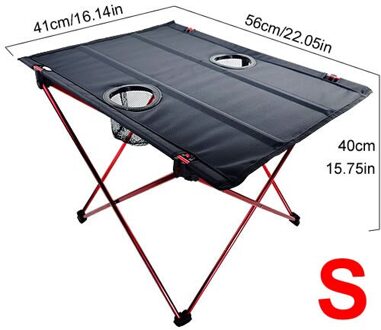 Lichtgewicht Draagbare Oxford Doek Waterdichte Opvouwbare Tafel Met Bekerhouders Voor Camping, Wandelen & Picknick 01