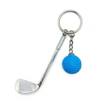 Lichtgewicht Golfbal Hanger Sleutelhanger Mode Split Sleutelhanger Voor Sport Liefhebbers Golfbal Hanger Blauw