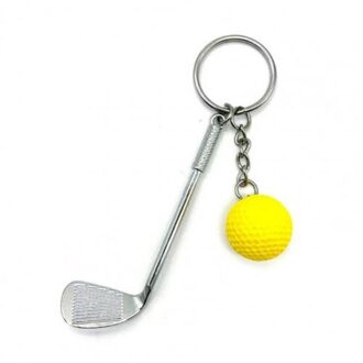 Lichtgewicht Golfbal Hanger Sleutelhanger Mode Split Sleutelhanger Voor Sport Liefhebbers Golfbal Hanger geel