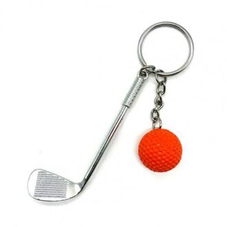 Lichtgewicht Golfbal Hanger Sleutelhanger Mode Split Sleutelhanger Voor Sport Liefhebbers Golfbal Hanger Oranje