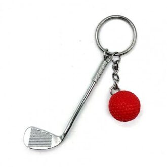Lichtgewicht Golfbal Hanger Sleutelhanger Mode Split Sleutelhanger Voor Sport Liefhebbers Golfbal Hanger Rood
