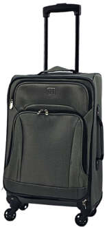 Lichtgewicht koffer, 4 wielbagage, zachte handbagage, reistas Grijs - One Size