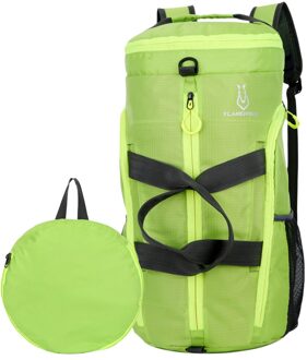 Lichtgewicht Packable Gym Sport Plunjezak Outdoor Camping Wandelen Reizen Opvouwbare Rugzak Schoudertas Handtas groen