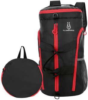 Lichtgewicht Packable Gym Sport Plunjezak Outdoor Camping Wandelen Reizen Opvouwbare Rugzak Schoudertas Handtas zwart
