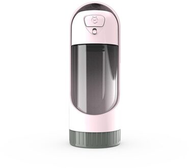 Lichtgewicht Pet Kat Hond Water Feeder Met Filter Lekvrije Lock Drinken Kom Dispenser Food Grade Materiaal Dierbenodigdheden Roze