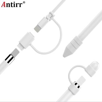 Lichtgewicht Siliconen Pen Volledige Case voor Apple Stylus Potlood, wasbare Mouw voor iPad Pro 12.9 10.5 9.7 inch Cap Tip Cover Houder blauw