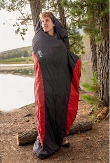 Lichtgewicht winter mummie slaapzak (Rood/zwart) - One Size