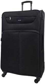 Lichtgewicht zachte koffers, bagage op 4 wielen, TSA-cabine Zwart - XL