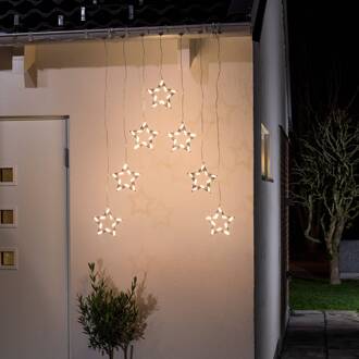 Lichtgordijn Sterren 35 Lampjes Transparant