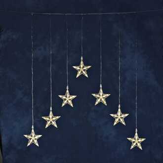 Lichtgordijn Sterren 70 Lampjes Transparant