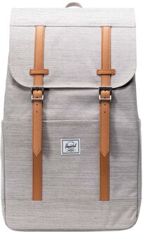 Lichtgrijze Crosshatch Rugzak met Laptopvak Herschel , Gray , Unisex - ONE Size