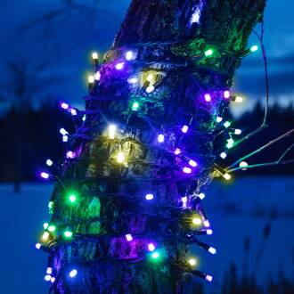 Lichtketting Chrissline Extra 50 LED's meerkleurig zwart