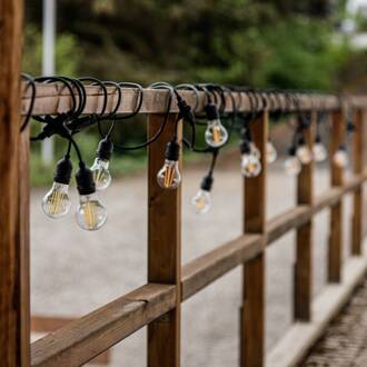 Lichtketting Girlanda IP44 zwart 15 m zonder lampjes