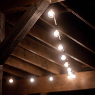 lichtketting helder, opaal / zwart opaal, zwart