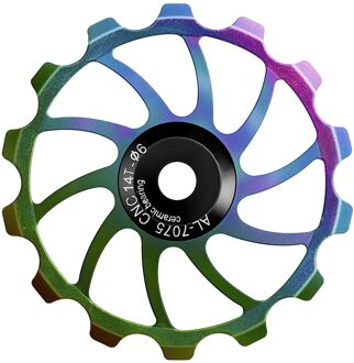 Lichtmetalen Neuswiel Fiets Achterderailleur Gids Katrol Staal Dragende Racefiets Gids Roller Idler Cyclus Mtb Fiets Achterwiel 14T