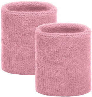 Lichtroze kleurige polsbandjes pakket 2 stuks