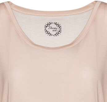 Lichtroze top met vleermuismouwen Rosé - XL