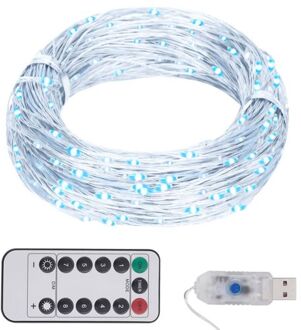 Lichtslinger met 150 LED's 15 m koudwit Multikleur