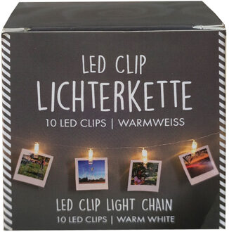 Lichtslinger - met LED knijpertjes - 150 cm - Kerstkaarten ophangen - 150 cm - Lichtsnoeren