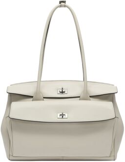 Liebeskind Gloria II Satchel L helles beige schoudertas dames - H 23 x B 34 x D 12 cm