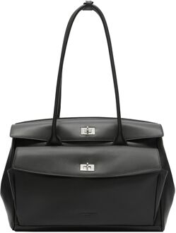 Liebeskind Gloria II Satchel L schwarz schoudertas dames Zwart - H 23 x B 34 x D 12 cm