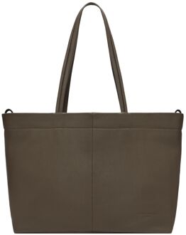 Liebeskind Hera II Shopper L cognac schoudertas dames - H 30 x B 55 x D 17 cm