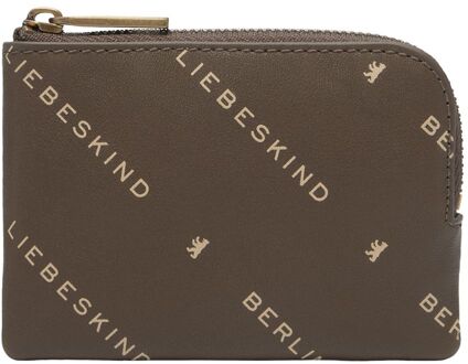 Liebeskind Lena Monogram Wallet cognac dames portemonnee - H 7,7 x B 11,5 x D 1 cm