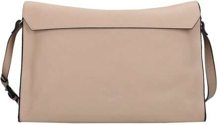 Liebeskind Lora Small Pebble Shoulderbag M stone schoudertas dames Grijs - H 23 x B 35 x D 11 cm