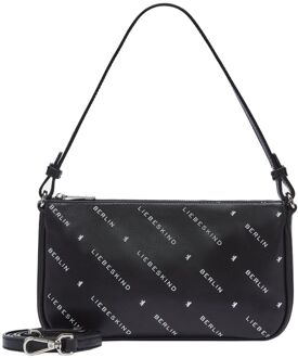 Liebeskind Monogram Crossbody S black damestas Zwart - H 13 x B 23.5 x D 3.5 cm
