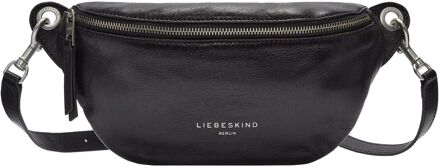Liebeskind Tavia Beltbag M schwarz crossbody dames heuptas Zwart - H 14,2 x B 32,5 x D 3,2 cm