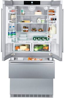 Liebherr CBNes 6256-25 Amerikaanse koelkast Zilver